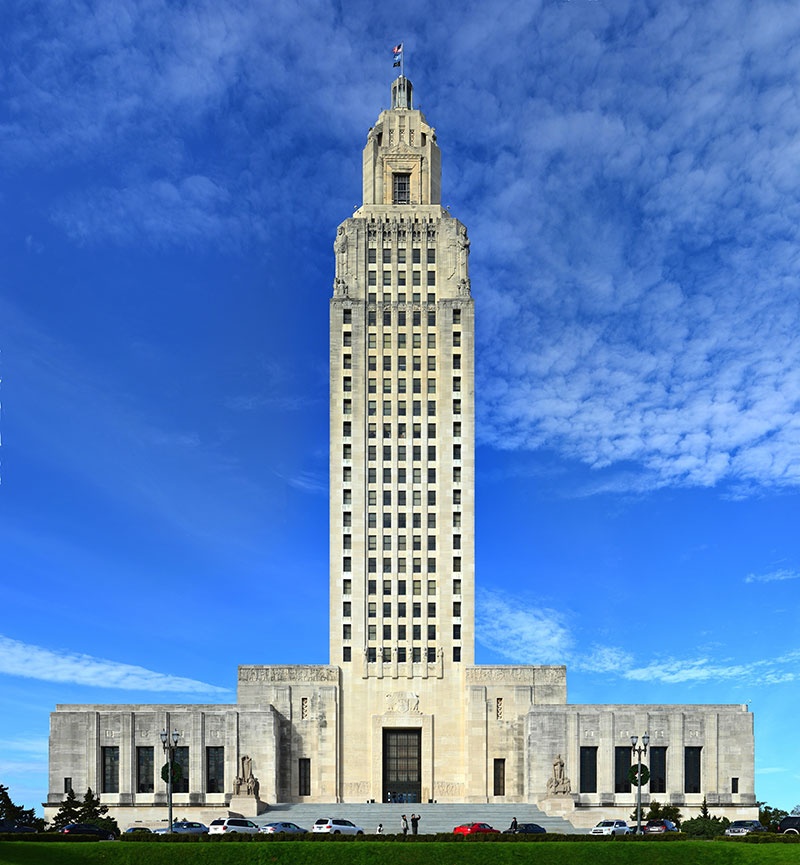 Louisiana State Capitol Building in baton rouge, louisiana. find your state legislators