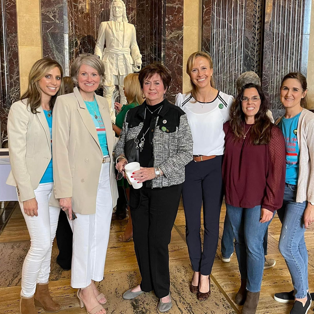 Representative Kathy Edmonston at the Louisiana state capitol. donate today!